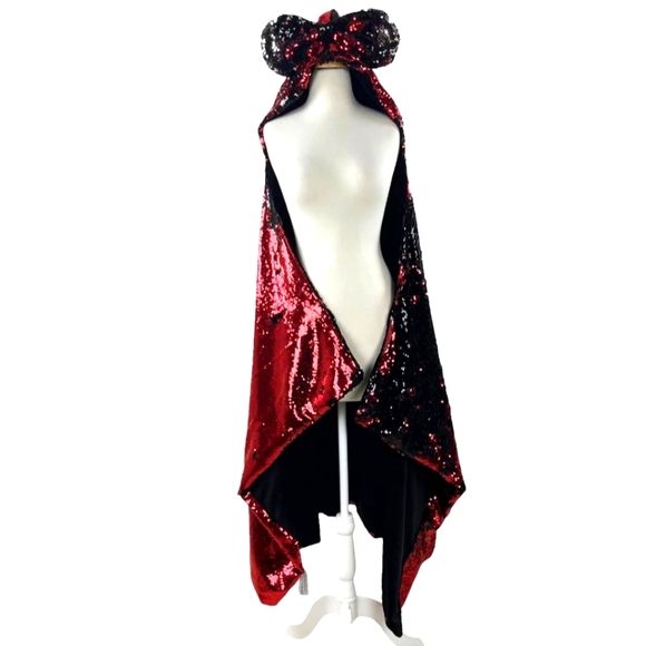 Disney Bedding Disney Black And Red Sequins Throw With Hood Poshmark